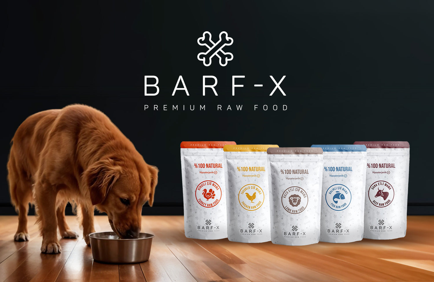 BARF-X Premium Raw Food ürünleri DogGO Shop'ta | SRC: Collection Mobile Banner