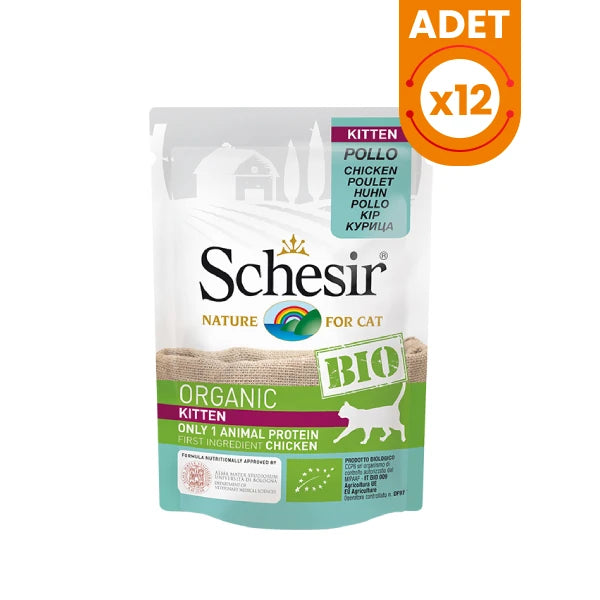 Schesir Bio Range Kitten Organik Yavru Konserve Kedi Maması