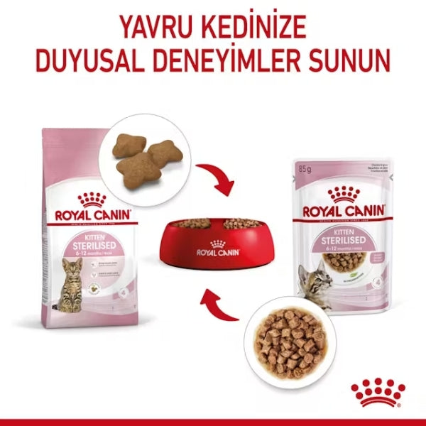 Royal Canin Kitten Sterilised Pouch Kısırlaştırılmış Yavru Konserve Kedi Maması