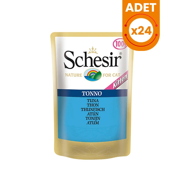 Schesir Kitten Ton Balıklı Pouch Konserve Kedi Maması