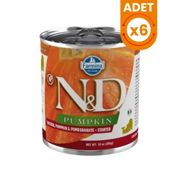 N&D Pumpkin Tavuklu ve Narlı Starter Yavru Konserve Yaş Köpek Maması