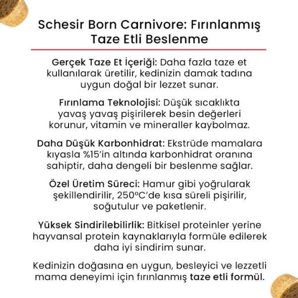Schesir Born Carnivore Baby Tavuklu ve Yumurtalı Yavru Kedi Maması