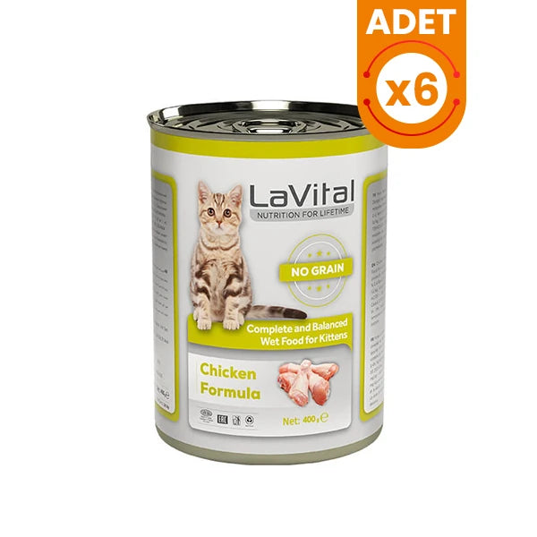 Lavital Kitten Tahılsız Tavuklu Yavru Konserve Kedi Maması