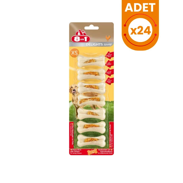 8in1 Delights Tavuklu Köpek Ödül Kemiği