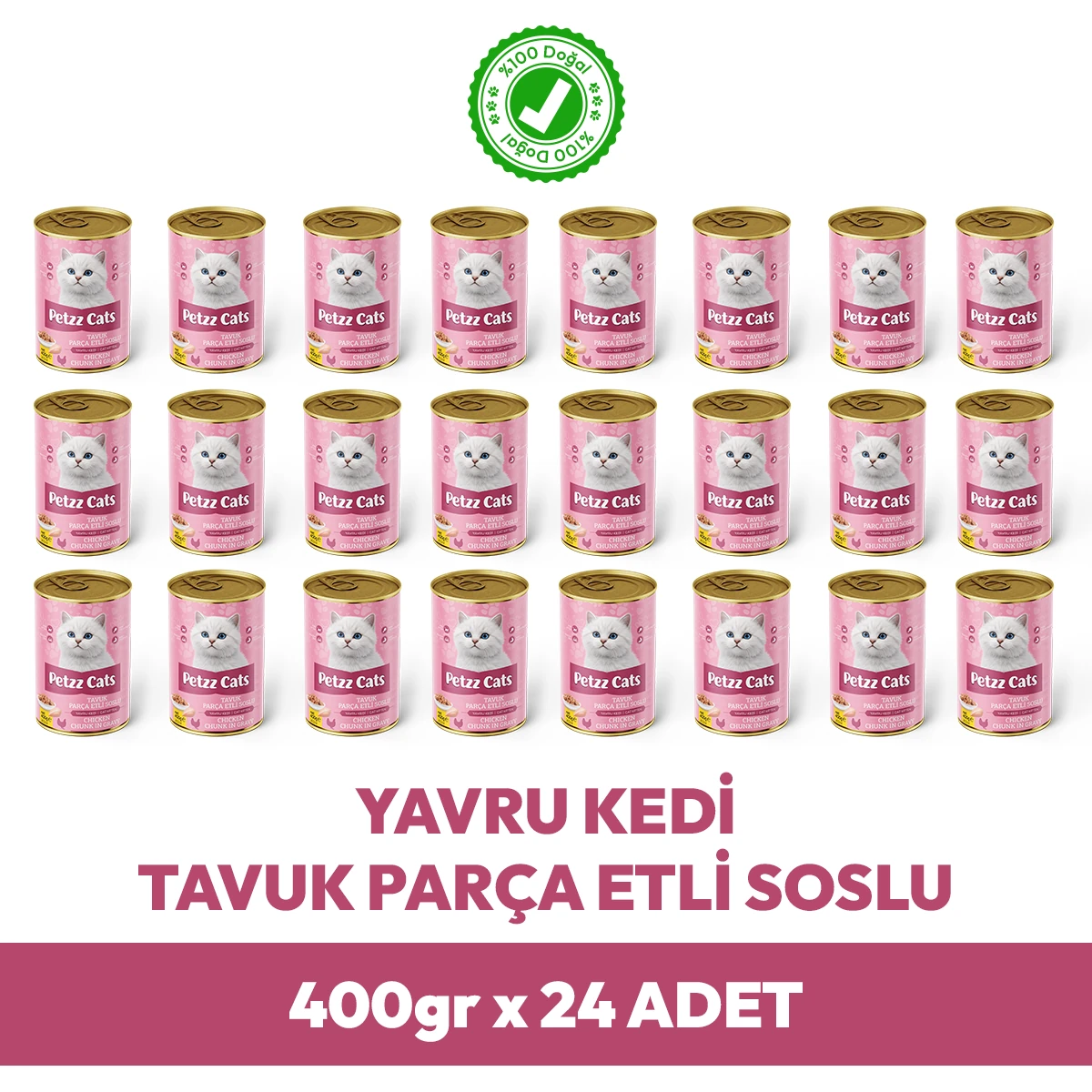 PetzzCats Tavuk Etli Yavru Kedi Konservesi