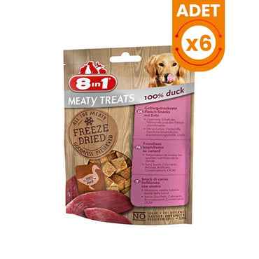 8 in 1 Freeze Dried Tahılsız Kurutulmuş Ördekli Köpek Ödül Maması