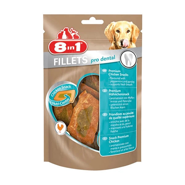 8 In 1 Fillets Pro Breath Fileto Tavuklu Köpek Ödül Maması