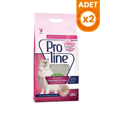 Proline Bebek Pudralı Topaklanan Bentonit Kedi Kumu Kalın