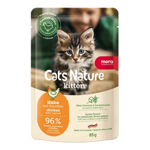 Mera Cats Nature Kitten Tavuklu Pouch Yavru Konserve Kedi Maması