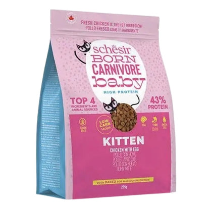 Schesir Born Carnivore Baby Tavuklu ve Yumurtalı Yavru Kedi Maması