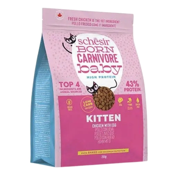 Schesir Born Carnivore Baby Tavuklu ve Yumurtalı Yavru Kedi Maması