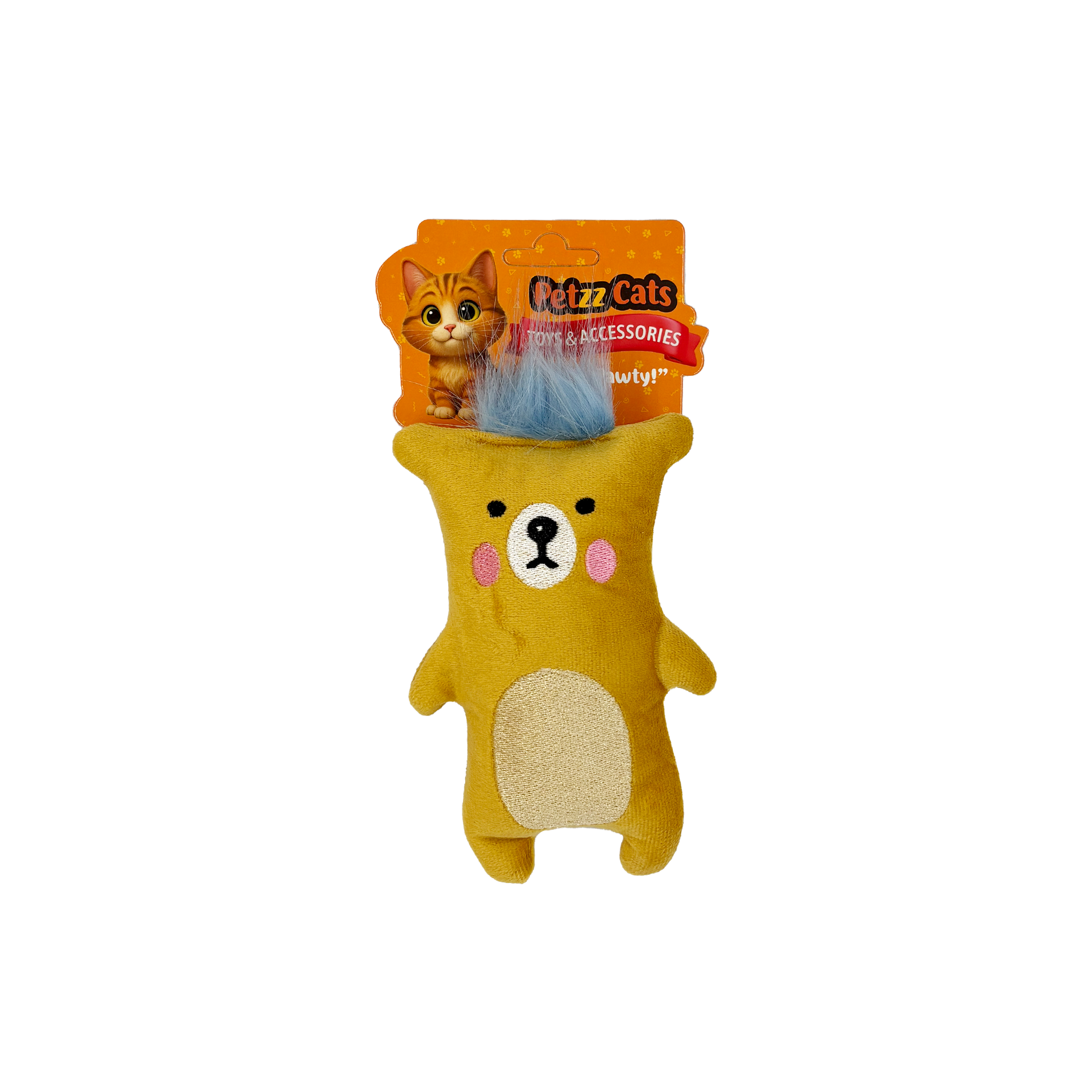 PetzzCats Bear Matatabi ve Çıngırak Sesli Peluş Kedi Oyuncağı