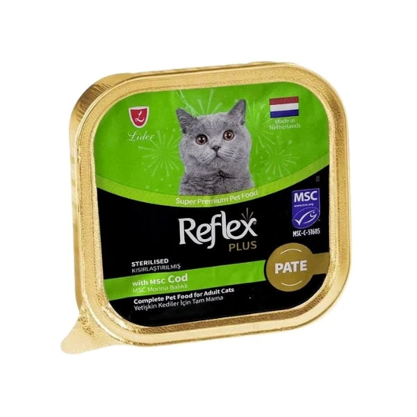 Reflex Plus Pate Morina Balıklı Kısır Konserve Kedi Maması