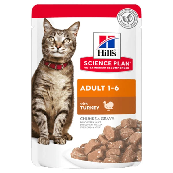 Hills Adult Hindili Pouch Yetişkin Konserve Kedi Maması
