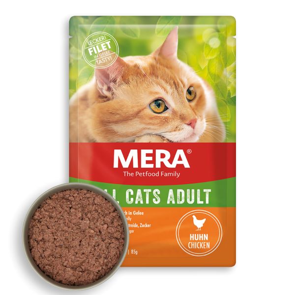 Mera Tahılsız Tavuklu Pouch Yetişkin Konserve Kedi Maması