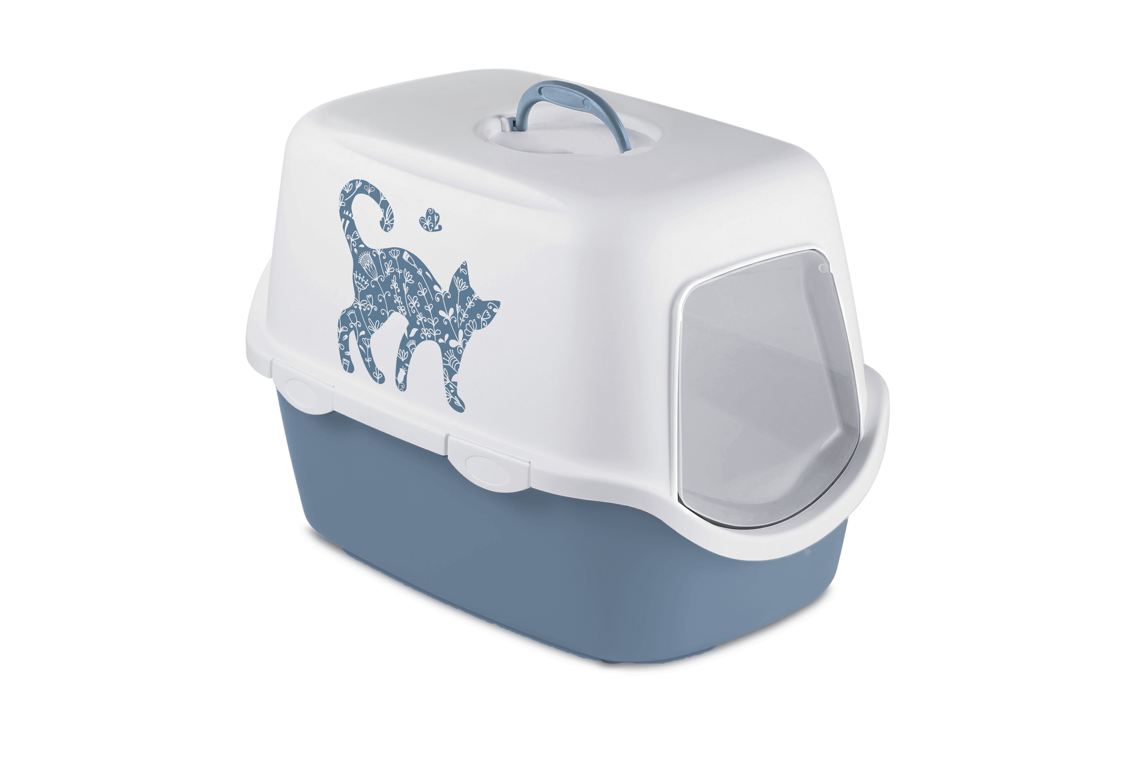 Stefanplast Cathy Griffe Kedi Desenli Kapalı Kedi Tuvaleti