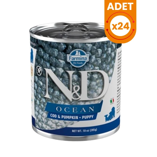 N&D Ocean Morina Balığı ve Balkabaklı Yavru Konserve Yaş Köpek Maması