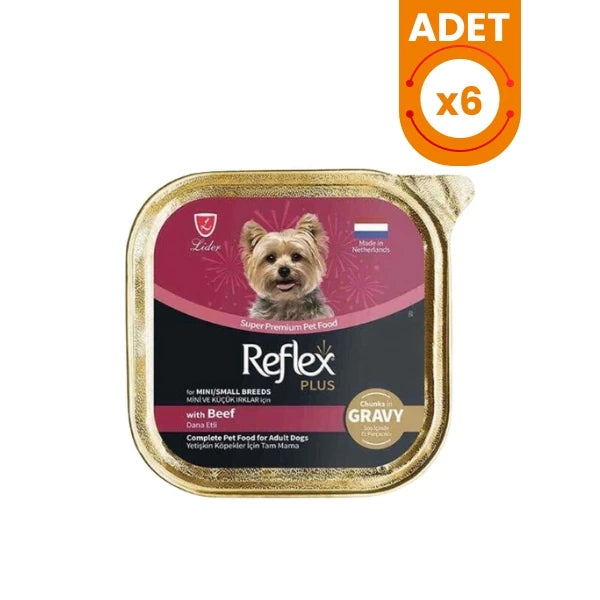 Reflex Plus Dana Etli Sos İçinde Küçük Irk Yetişkin Konserve Köpek Maması