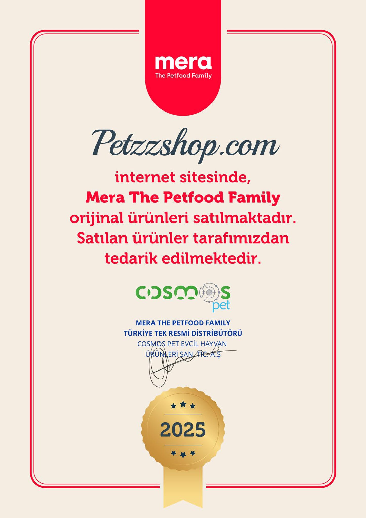 Mera Senior Tavuklu Tahılsız Yaşlı Kedi Maması