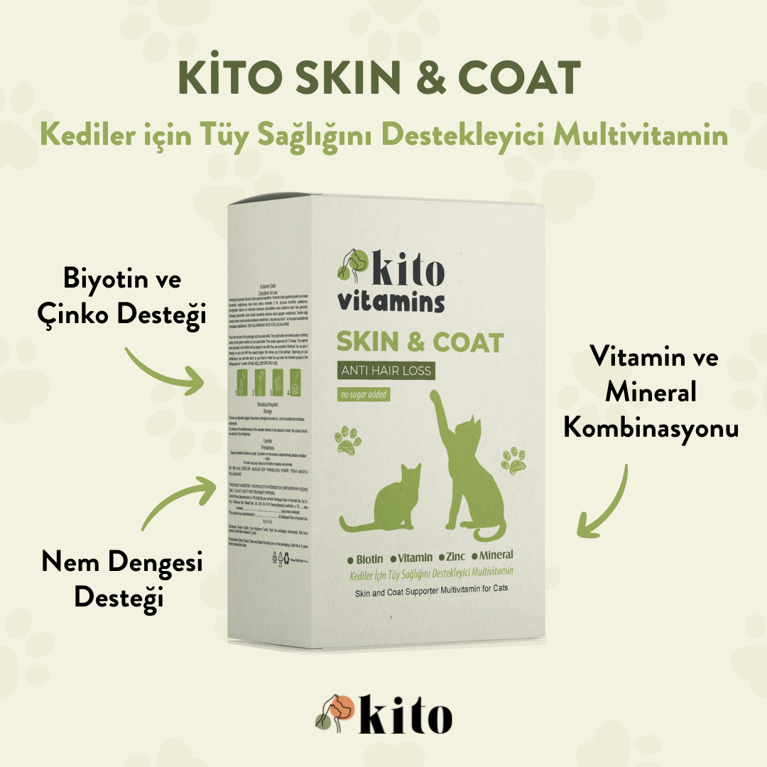 Kediler İçin Skin & Coat