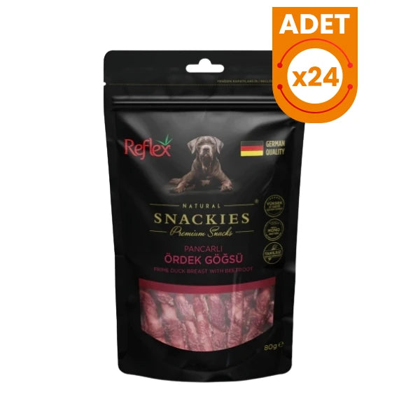 Reflex Snackies Natural Pancarlı Ördek Göğsü Tahılsız Köpek Ödül Maması