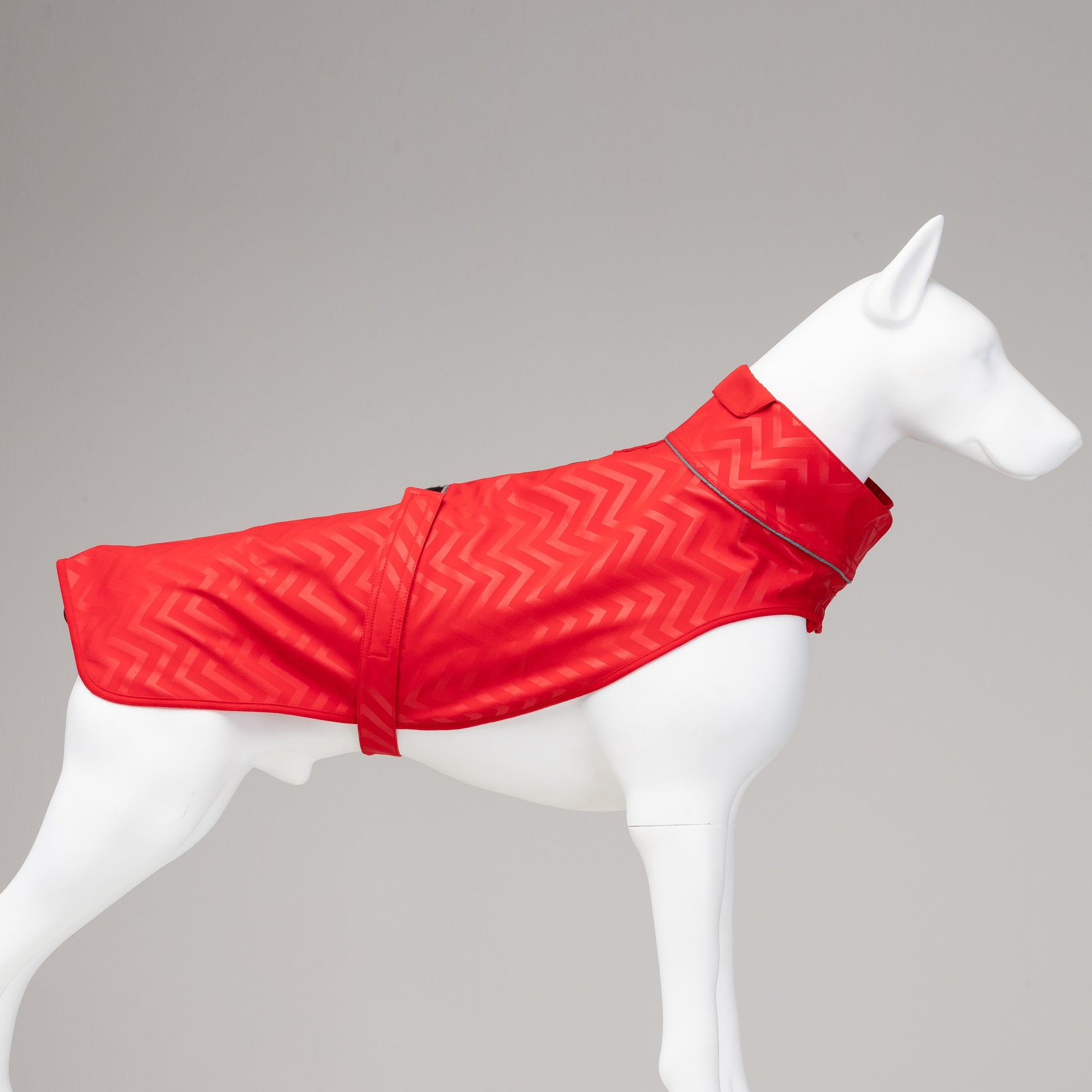Lindo Dogs Softshell Red Stripe Köpek Yağmurluğu