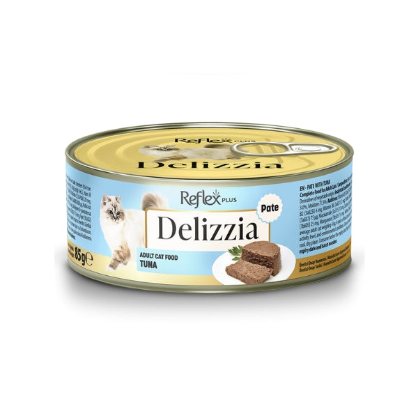Reflex Plus Delizzia Kıyılmış Ton Balıklı Yetişkin Konserve Kedi Maması