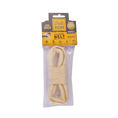 Delibon Deri El İşi Kemer Doğal Kemik Köpek Ödülü