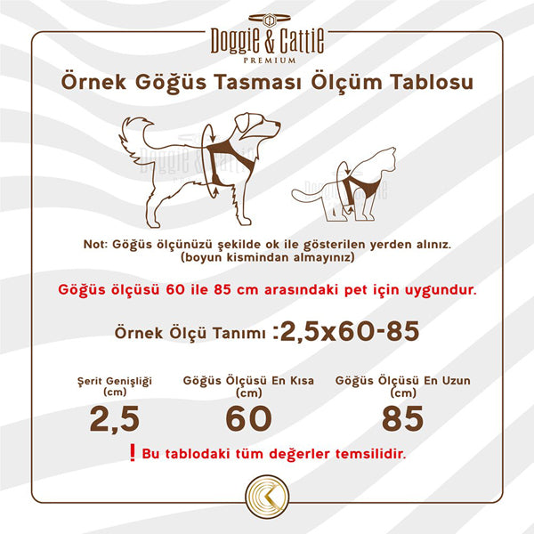 Doggie Havalı Dokuma Büyük Irk Köpek Göğüs Tasması