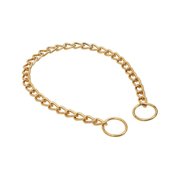 Doggie Altın Kaplama Zincir Boğma Köpek Boyun Tasması