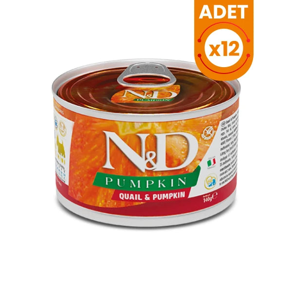 N&D Pumpkin Bıldırcın ve Balkabaklı Mini Irk Konserve Yaş Köpek Maması