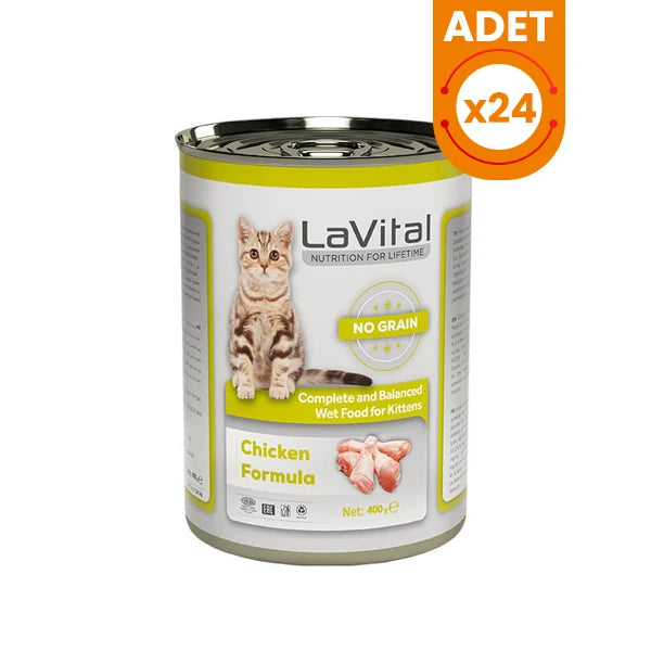 Lavital Kitten Tahılsız Tavuklu Yavru Konserve Kedi Maması