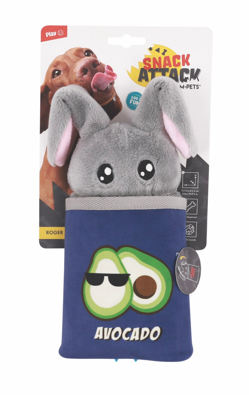 M-Pets Roger Snack Attack Ödül Hazneli Peluş Köpek Oyuncağı