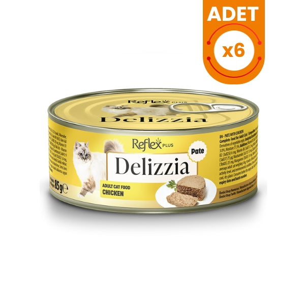 Reflex Plus Delizzia Kıyılmış Tavuklu Yetişkin Konserve Kedi Maması