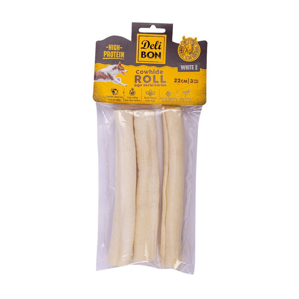 Delibon Deri El İşi Dürüm Doğal Kemik Köpek Ödülü