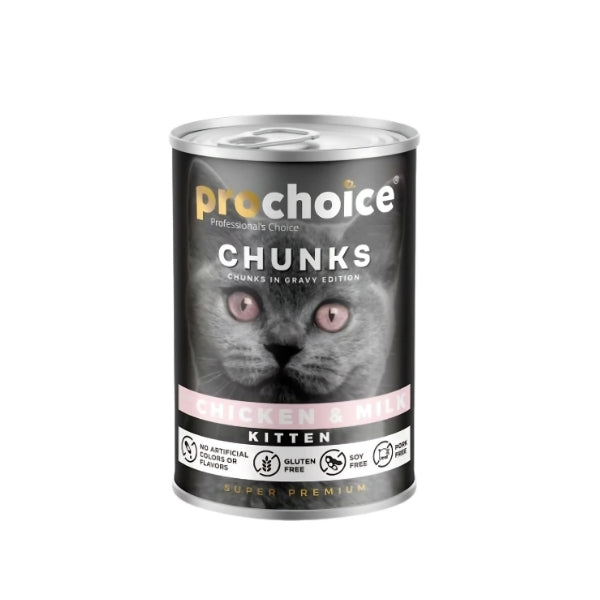 Pro Choice Gravy Soslu Tavuklu ve Sütlü Yavru Konserve Kedi Maması