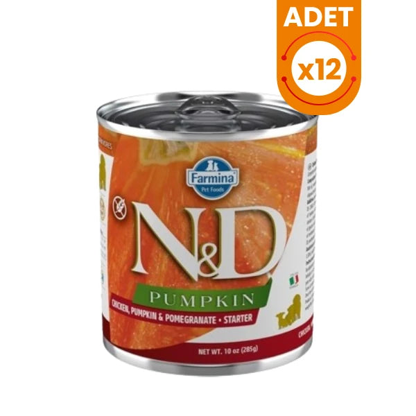 N&D Pumpkin Tavuklu ve Narlı Starter Yavru Konserve Yaş Köpek Maması