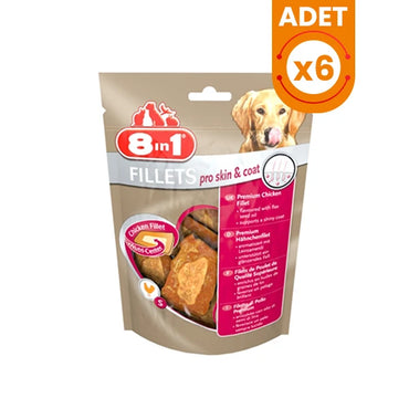 8 In 1 Fillets Pro Skin ve Coat Tavuklu Köpek Ödül Maması