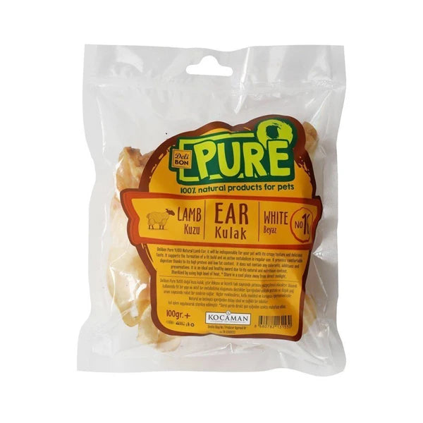 Delibon Kurutulmuş Kuzu Kulak Köpek Ödül Maması