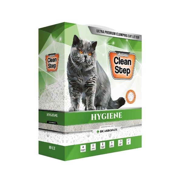 Jadawa Clean Step Hygiene Anti Bakteriyel Karbonatlı Topaklanan Kokusuz Doğal Kedi Kumu