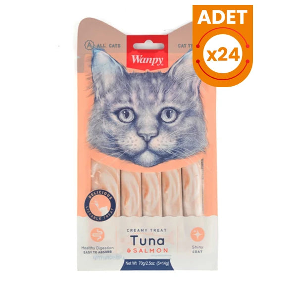 Wanpy Ton Balığı ve Somonlu Sıvı Kedi Ödül Maması