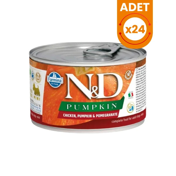 N&D Pumpkin Tavuklu ve Narlı Mini Irk Konserve Yaş Köpek Maması