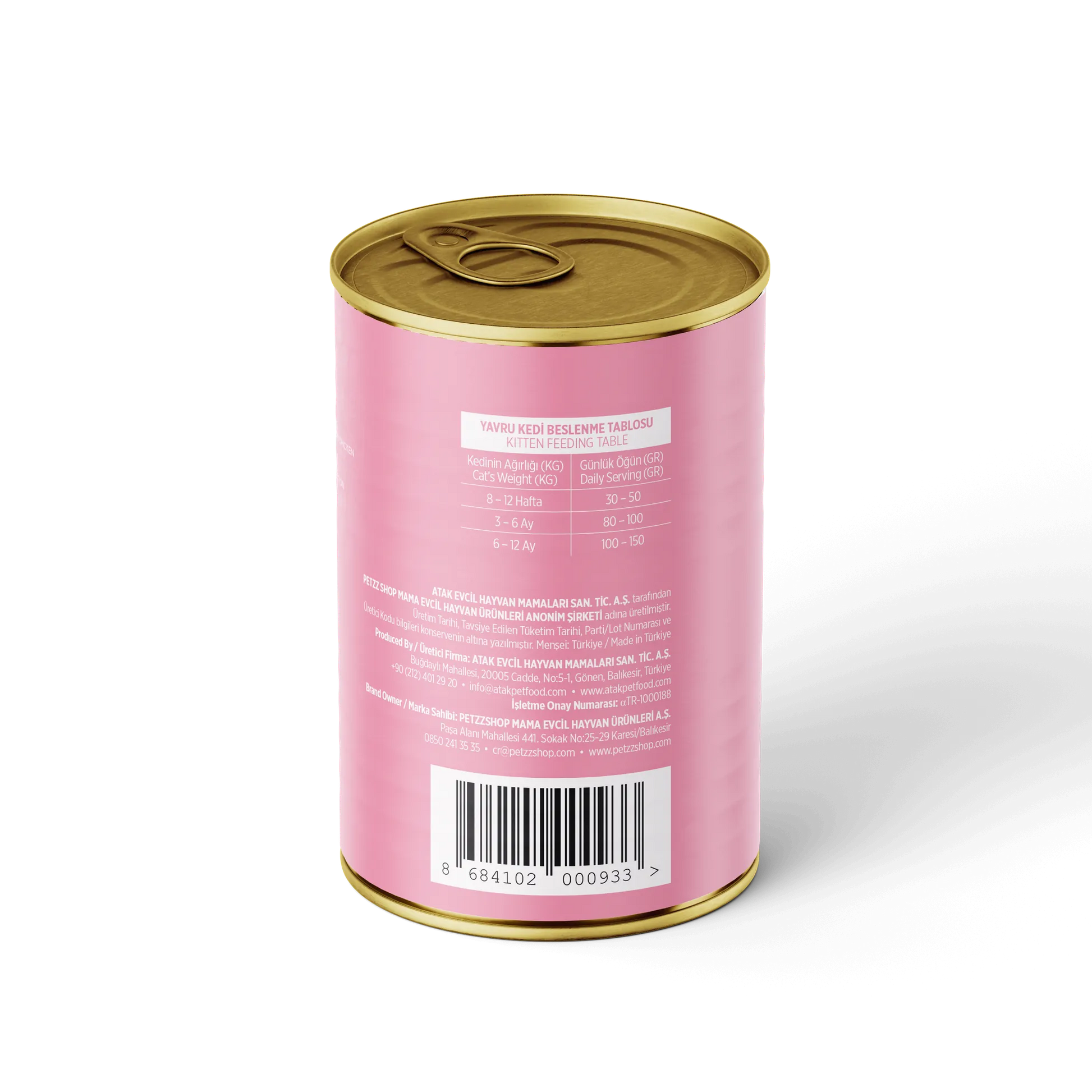 PetzzCats Tavuk Etli Yavru Kedi Konservesi