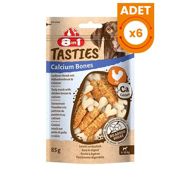 8in1 Tasties Calcium Bones Tavuklu Sargılı Köpek Kemik Ödülü