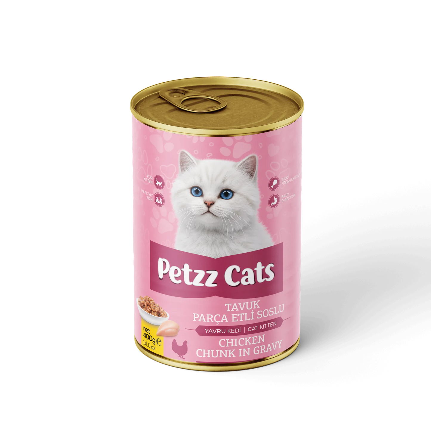 PetzzCats Tavuk Etli Yavru Kedi Konservesi