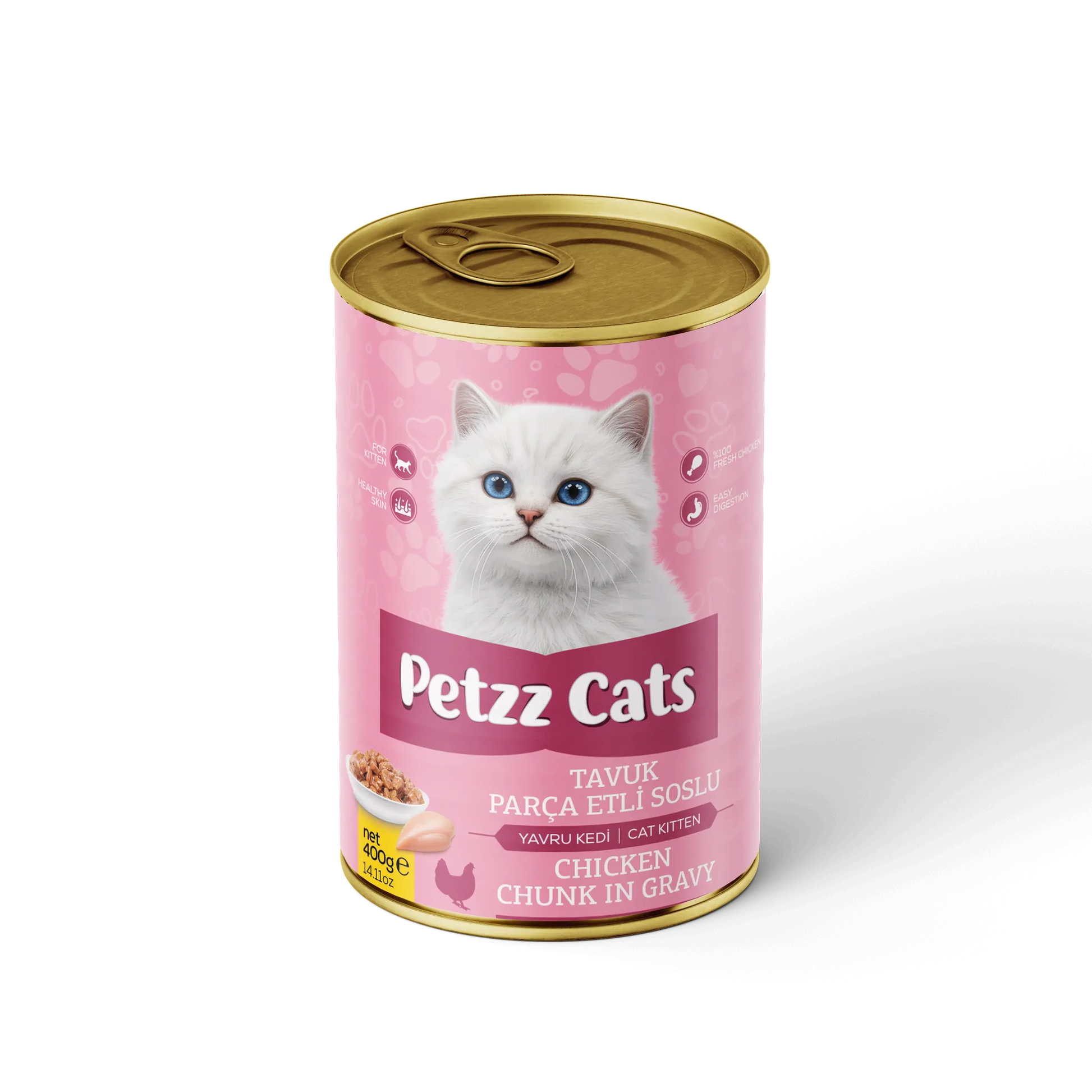 PetzzCats Tavuk Etli Yavru Kedi Konservesi