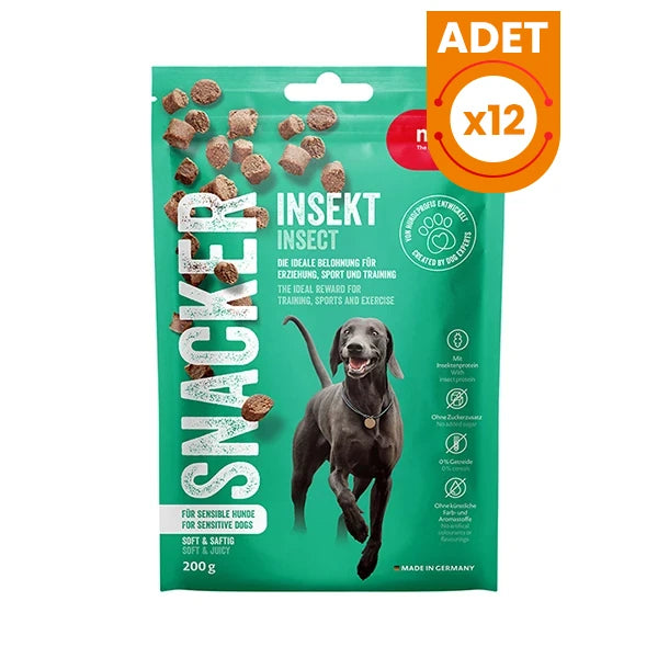 Mera Snacker İnsect Böcekli Yumuşak Köpek Ödülü Maması