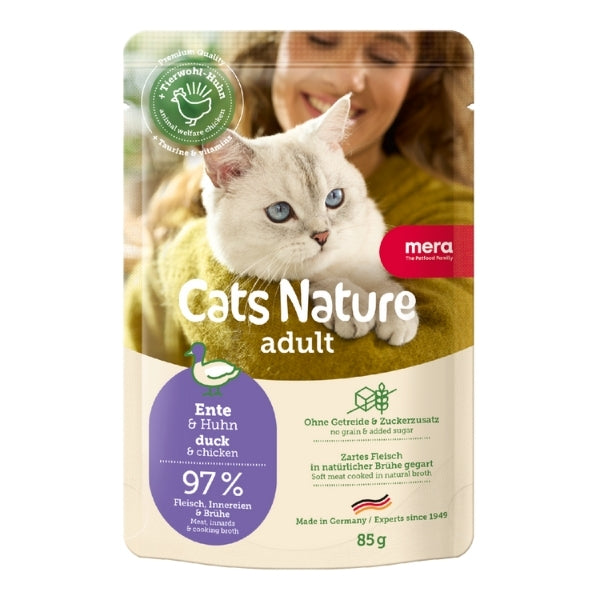 Mera Cats Nature Ördekli Pouch Yetişkin Konserve Kedi Maması