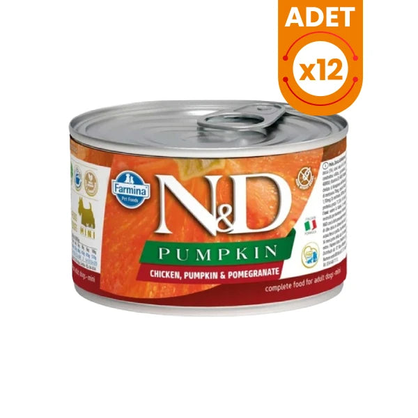 N&D Pumpkin Tavuklu ve Narlı Mini Irk Konserve Yaş Köpek Maması