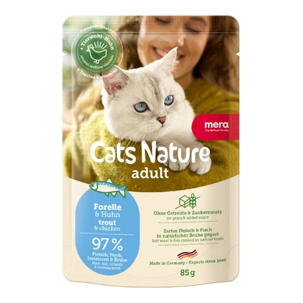 Mera Cats Nature Alabalıklı Pouch Yetişkin Konserve Kedi Maması